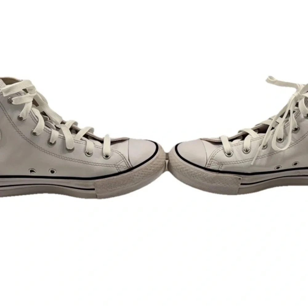 Converse Chuck Taylor All Star Lift‎ Leather High White Kid’s 6 Sneakers